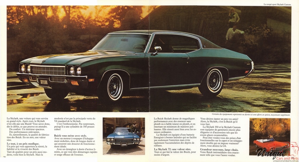 1972 Buick French Canadian Brochure Page 22